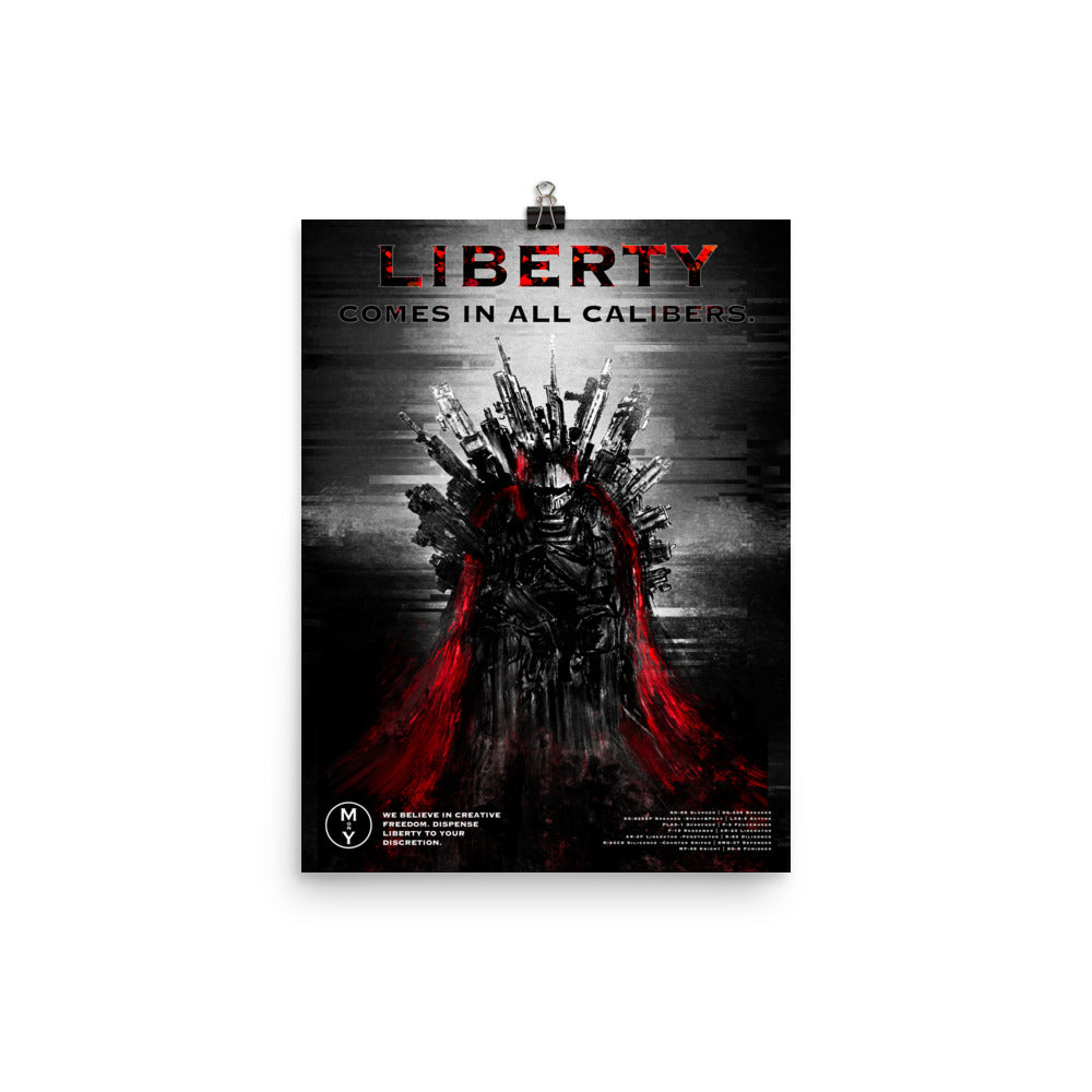 Liberty In All Calibers - Helldivers 2 Original Fan Illustration - 12x16, 18x24, Enhanced Matte Print