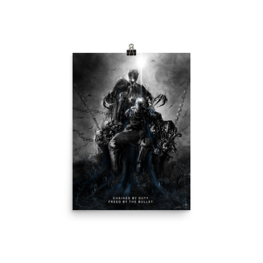 Freed By The Bullet - Helldivers 2 Original Fan Illustration - 12x16, 18x24, Enhanced Matte Print