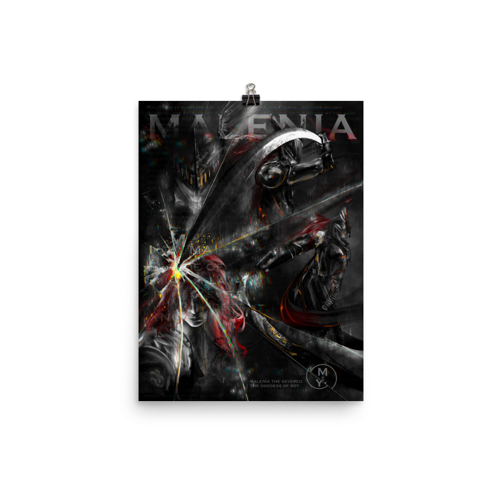 Remembrance Of Malenia, The Goddess Of Rot - Original Fan Illustration - 12x16, 18x24, Enhanced Matte Print