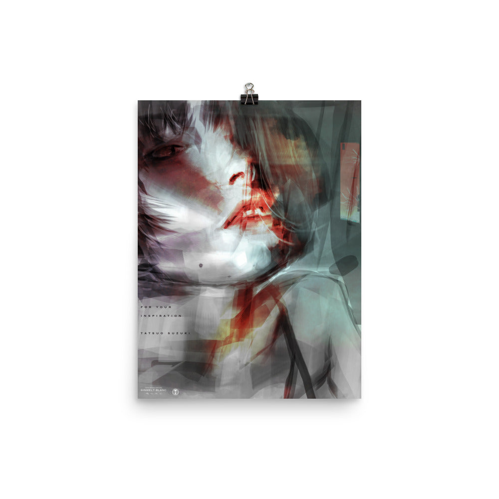 Topaz - Sinmelt Blanc Collection - Original Illustration - 12x16, 18x24, Enhanced Matte Print