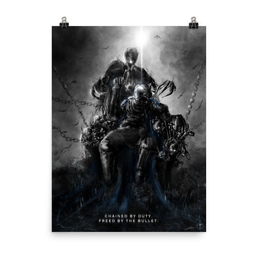 Freed By The Bullet - Helldivers 2 Original Fan Illustration - 12x16, 18x24, Enhanced Matte Print