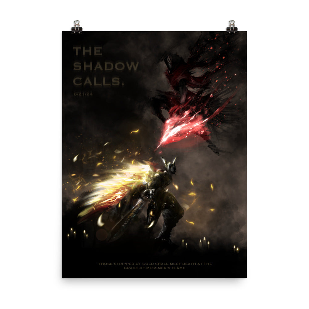 The Shadow Calls - Original Fan Illustration - 12x16, 18x24, Enhanced Matte Print