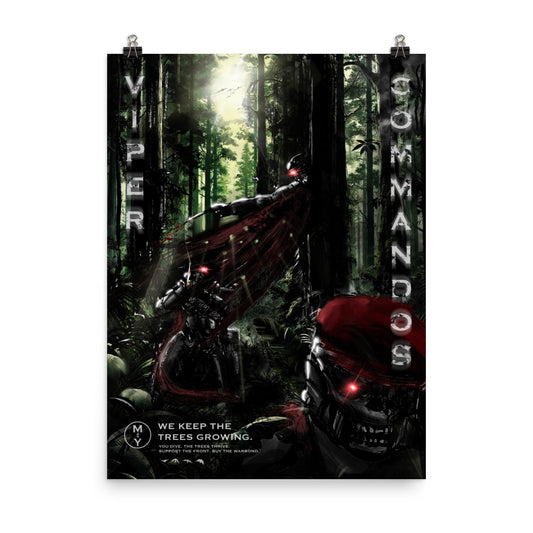 Viper Commandos - Helldivers 2 Original Fan Illustration - 12x16, 18x24, Enhanced Matte Print