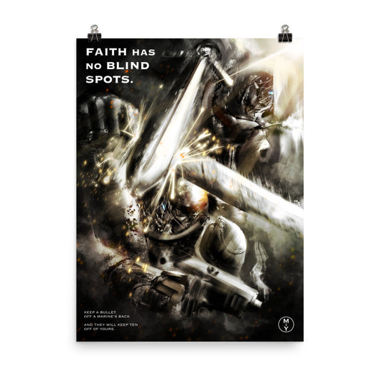 Brethren Faith - WH40K Original Fan Illustration - 12x16, 18x24, Enhanced Matte Print