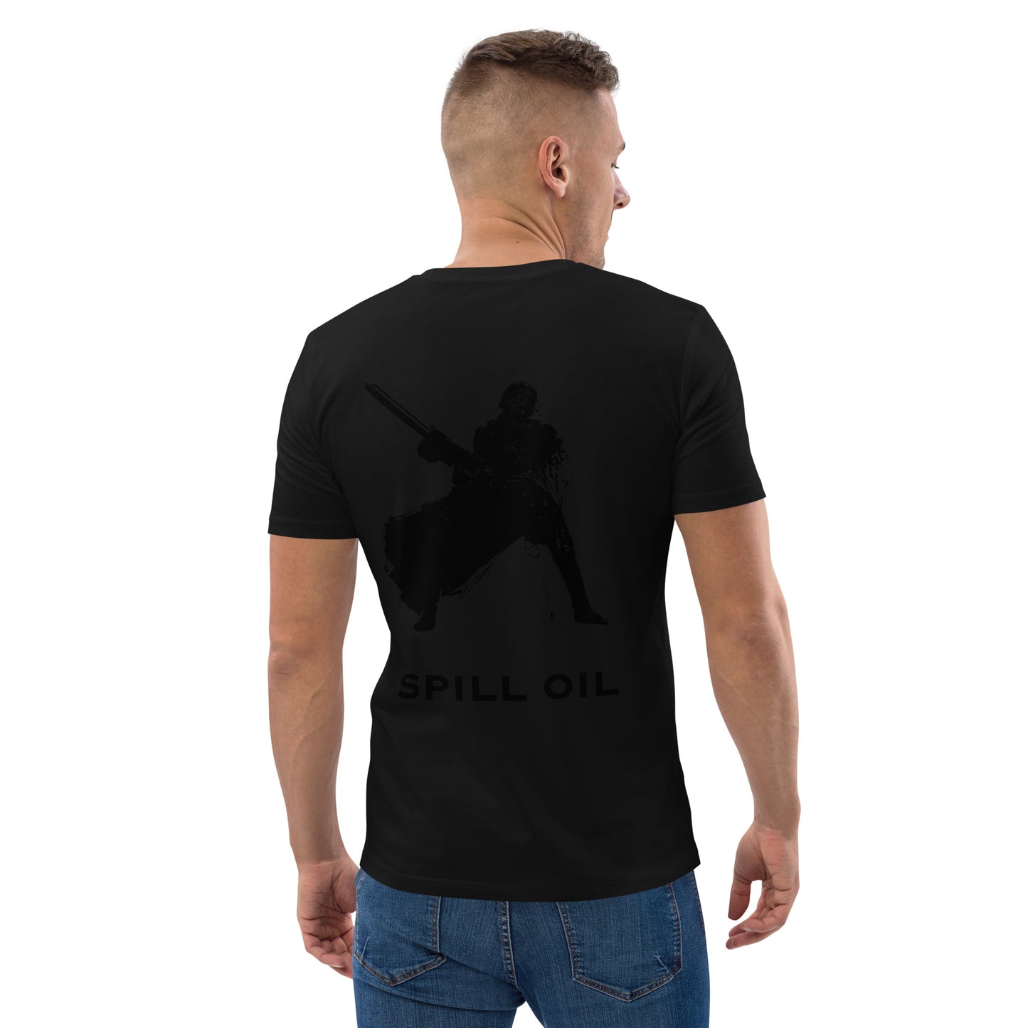 Spill Oil - Premium Heavyweight T-Shirt - Original Helldivers 2 Fan Illustration by Myon