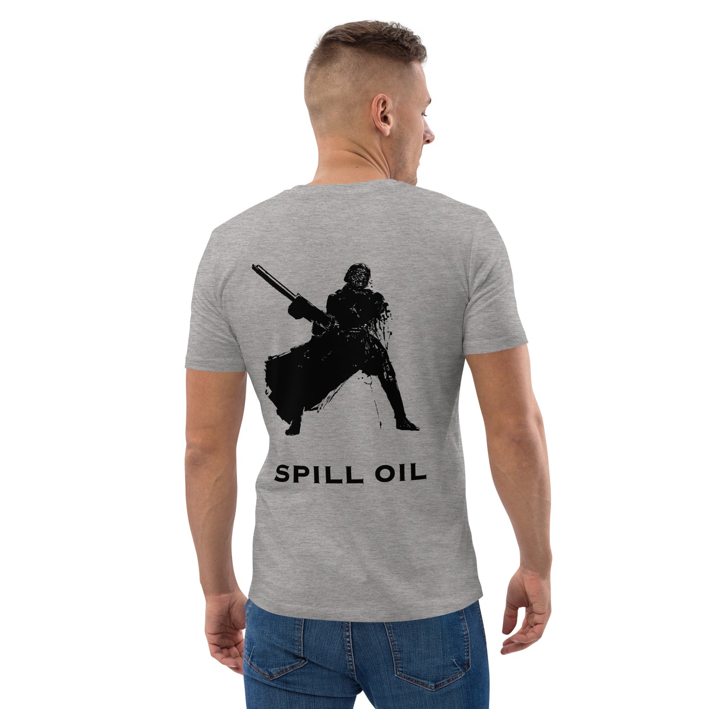Spill Oil - Premium Heavyweight T-Shirt - Original Helldivers 2 Fan Illustration by Myon