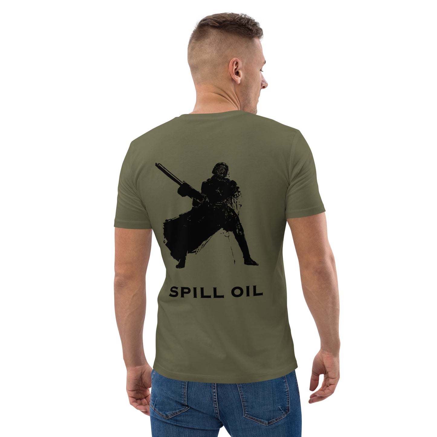Spill Oil - Premium Heavyweight T-Shirt - Original Helldivers 2 Fan Illustration by Myon