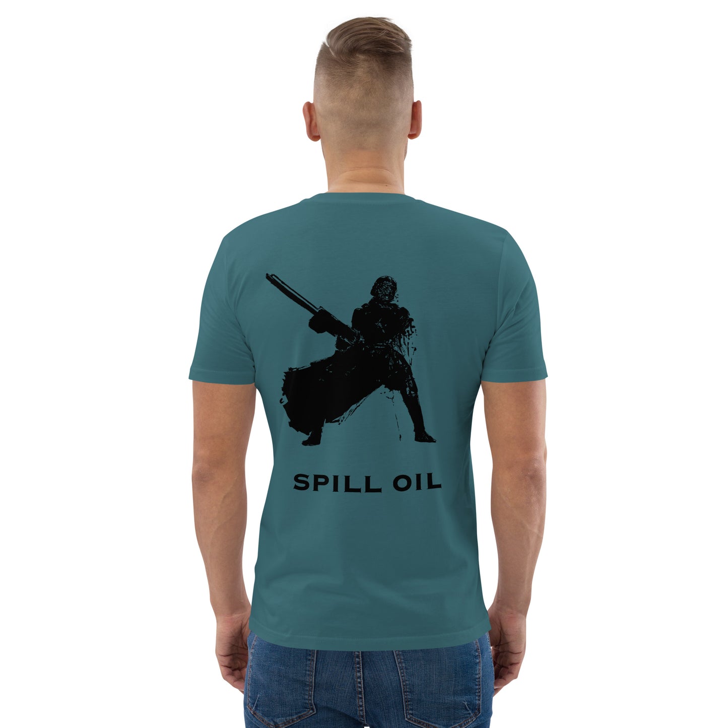 Spill Oil - Premium Heavyweight T-Shirt - Original Helldivers 2 Fan Illustration by Myon