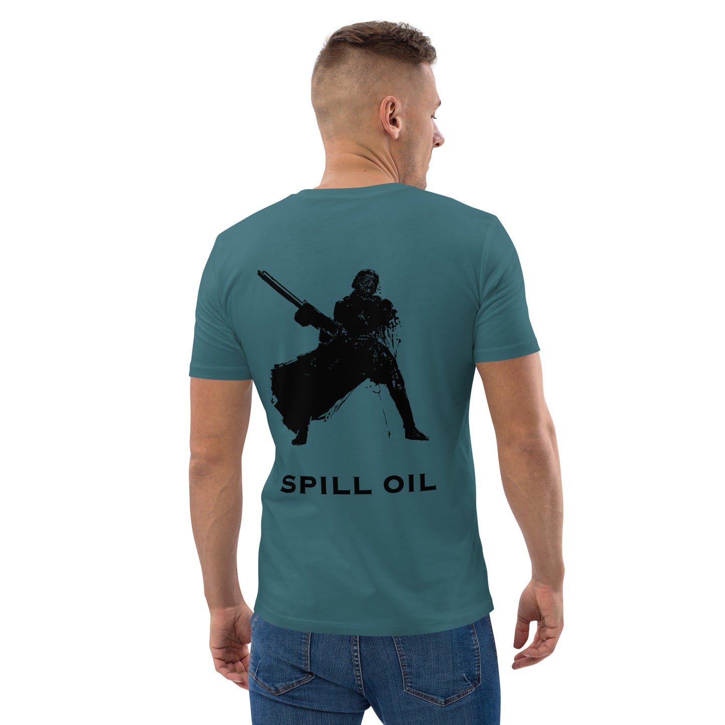 Spill Oil - Premium Heavyweight T-Shirt - Original Helldivers 2 Fan Illustration by Myon