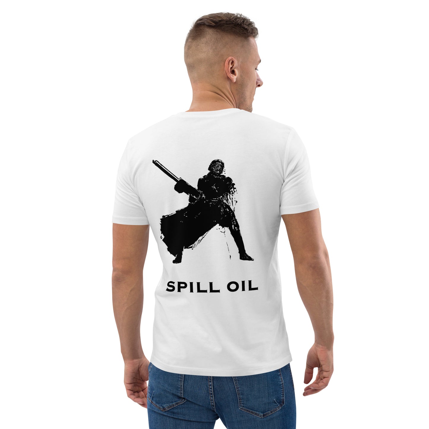 Spill Oil - Premium Heavyweight T-Shirt - Original Helldivers 2 Fan Illustration by Myon